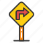 arrow indication, directional arrow, navigation symbol, turn right 