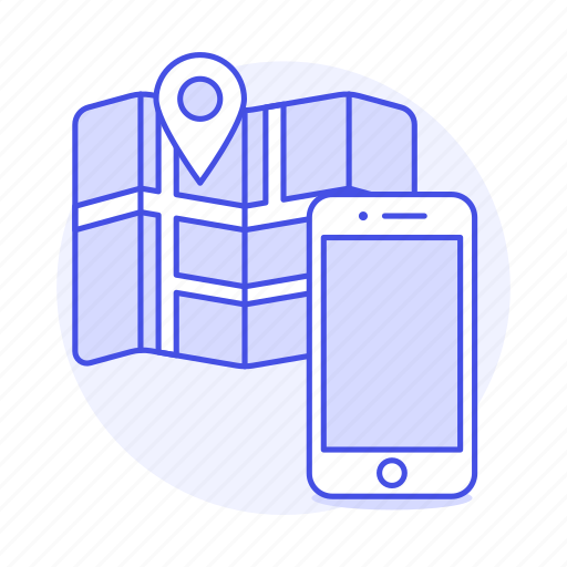 App, application, direction, gps, location, map, navigation icon - Download on Iconfinder