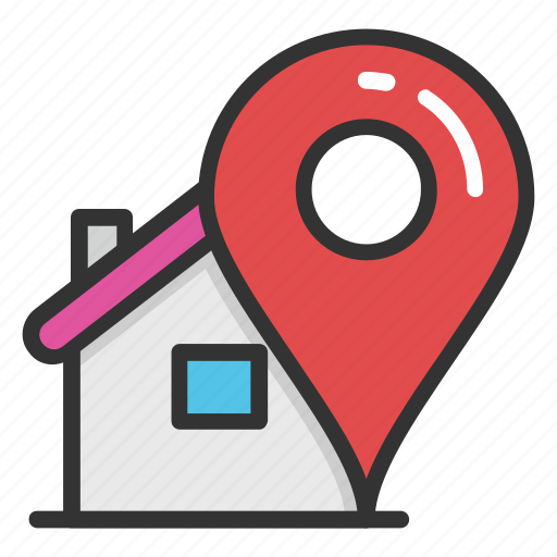 City map, home gps, home location, home map pointer, home pin icon - Download on Iconfinder