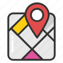 location marker, location pointer, map location, map locator, map pin