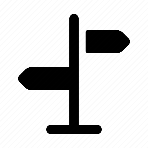 Arrow, direction, post, road, sign, signpost, street icon - Download on Iconfinder