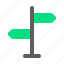 arrow, direction, post, road, sign, signpost, street 