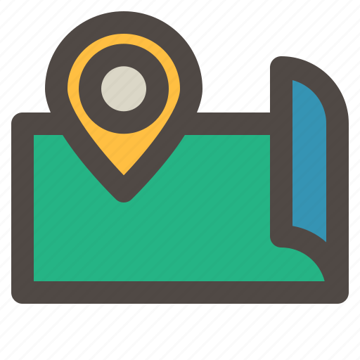 Direction, gps, maps, navigation, pin icon - Download on Iconfinder