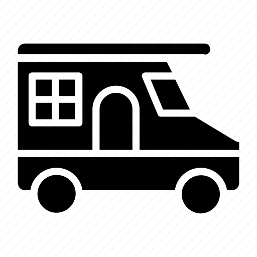 Camping vehicle, delivery van, food van, goods van, outdoor van, traveling transportation, vehicle icon - Download on Iconfinder