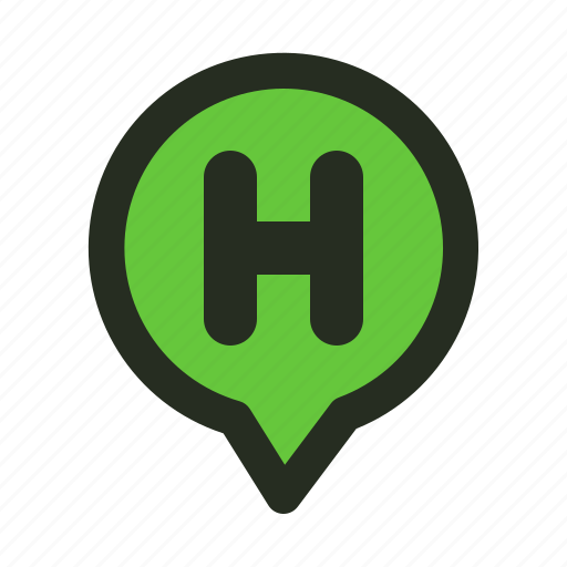 Map, location, gps, maps, pin, hotel, service icon - Download on Iconfinder