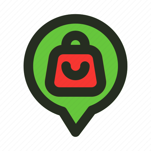 Map, location, gps, maps, mall, store, pin icon - Download on Iconfinder