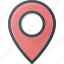 geolocation, location, map, pin 