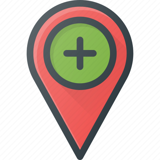 Add, geolocation, location, map, pin icon - Download on Iconfinder