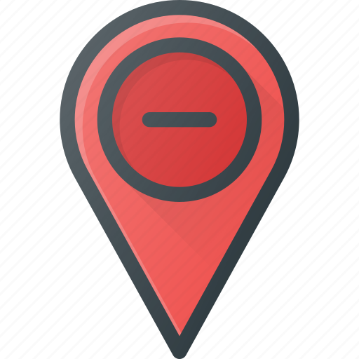 Geolocation, location, map, pin, remove icon - Download on Iconfinder