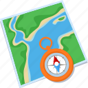 compass, direction, map, navigation