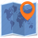 location, navigation, pin, world map