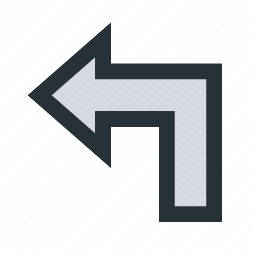 Arrow, direction, gps, left, map, navigation, place icon - Download on Iconfinder