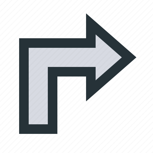 Arrow, direction, gps, map, navigation, place, right icon - Download on Iconfinder