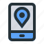 call, location, map, mobile, navigation, phone, place 