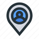 location, map, navigation, people, pin, place, user