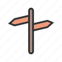 arrow, guide, road, sign, street, traffic, way