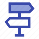 arrow, direction, map, navigation, position, post, sign