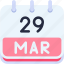 calendar, march, twenty, nine, date, monthly, time, month, schedule 
