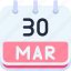 calendar, march, thirty, date, monthly, time, and, month, schedule 
