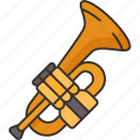 trumpet, music, instrument, brass, performance