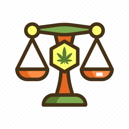 Law, legal, marijuana, scale icon - Download on Iconfinder