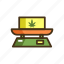 marijuana, scale, weight 