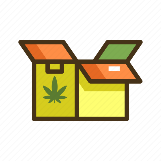 Box, marijuana, package, shipping icon - Download on Iconfinder