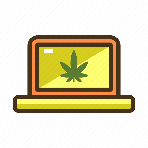 Computer, marijuana, online, store icon - Download on Iconfinder