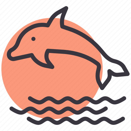 Dolphin, fish, marine, sea, swim icon - Download on Iconfinder