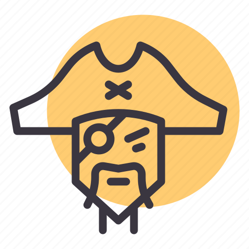 Pirate, sea, avatar, character, bandit, thug, cartoon icon - Download on Iconfinder