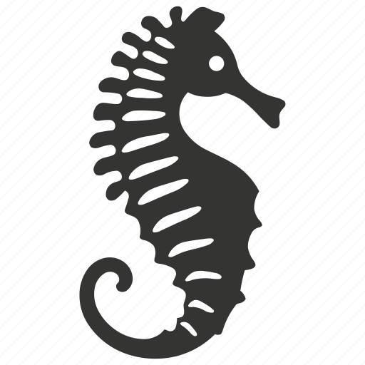 Seahorse, marine fish, unique, aquarium, hippocampus, curled tail icon - Download on Iconfinder