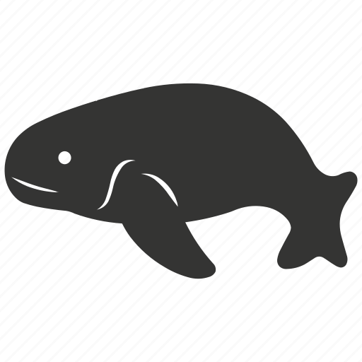 Dugong, marine mammal, herbivore, seagrass, endangered, aquatic icon - Download on Iconfinder