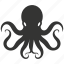 octopus, cephalopod, marine, tentacles, predatory, intelligent 