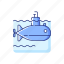 ocean submarine, ship, military, navy 