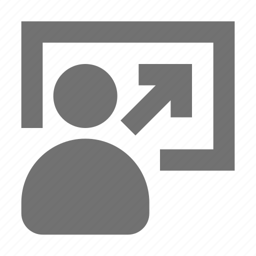 Client arrow, customer arrow, profile, user, user arrow icon - Download on Iconfinder