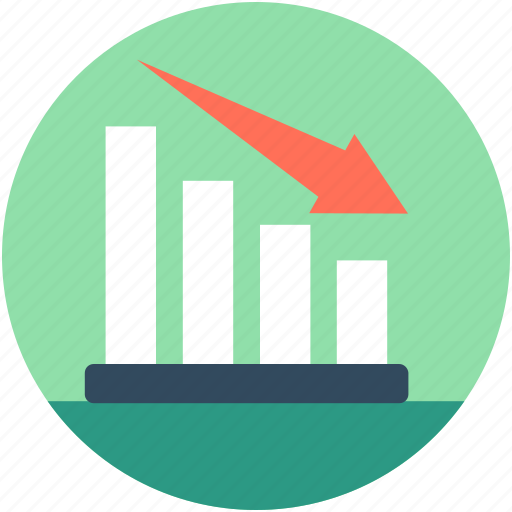Analytics, business loss, descending graph, loss chart, loss graph icon - Download on Iconfinder