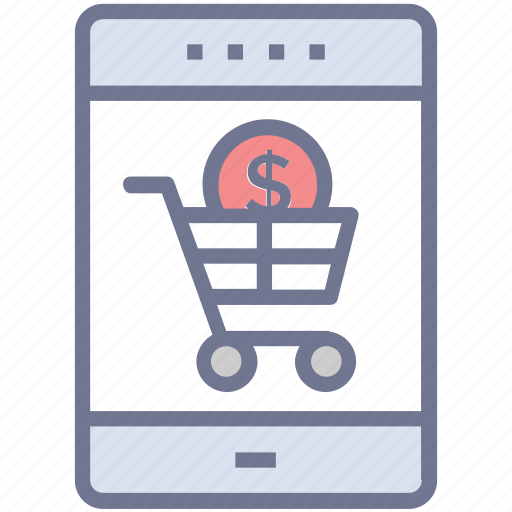Eshopping, estore, mcommerce, mobile commerce, shopping icon - Download on Iconfinder
