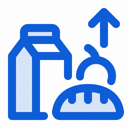 Food, inflation, groceries, increase, recession, goods icon - Download on Iconfinder