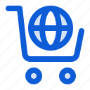global, market, e, commerce, international, shopping, cart, online