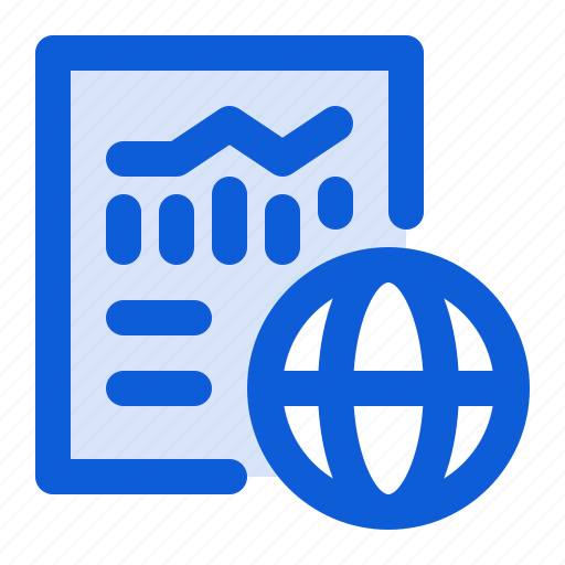 Global, report, financial, document, file, market, international icon - Download on Iconfinder