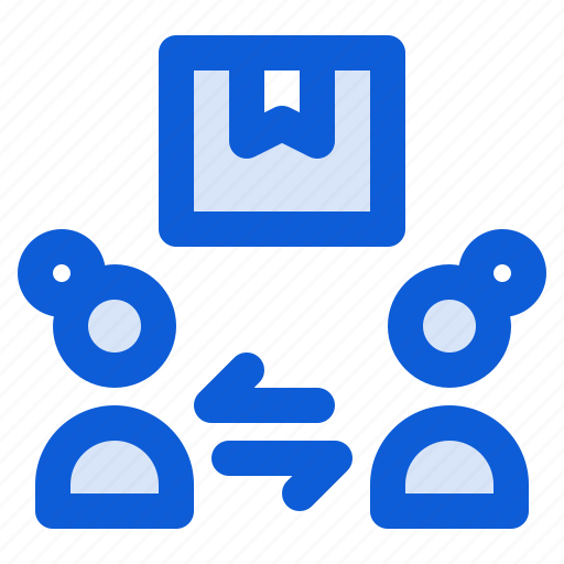 Transaction, user, package, delivery, shipping, woman icon - Download on Iconfinder