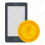 coin, currency, indian, mobile, money, payment, rupee 