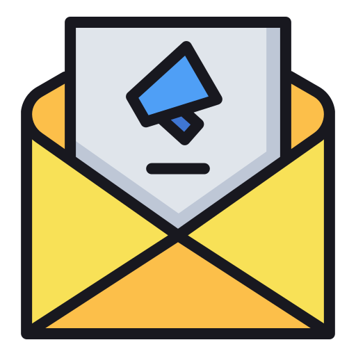 Advertising, promotion, mail, envelope, marketing, email icon - Free download