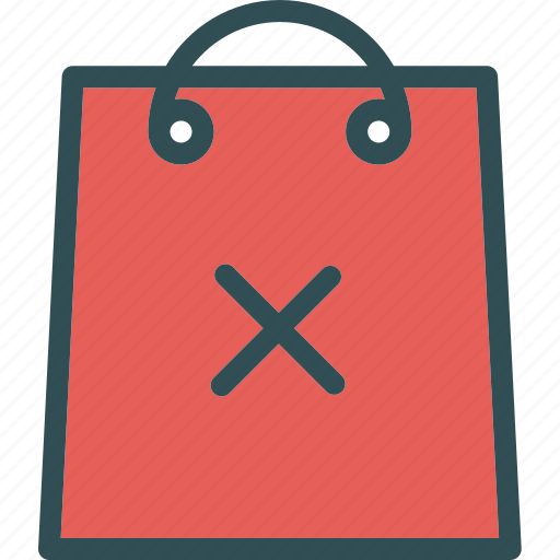 Bag, buy, cancel, cart, purchase, shopping icon - Download on Iconfinder