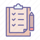 document, checklist, test, clipboard, office