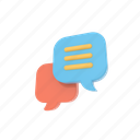 chat, talk, message, communication, conversation, 3d icon