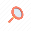 magnifier, search, find, view, zoom, magnifying, 3d icon
