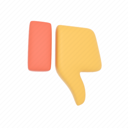 Dislike, down, hand, gesture, bad, thumb, 3d icon icon - Download on Iconfinder