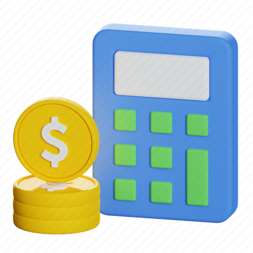 Budget, calculating, marketing 3D illustration - Download on Iconfinder