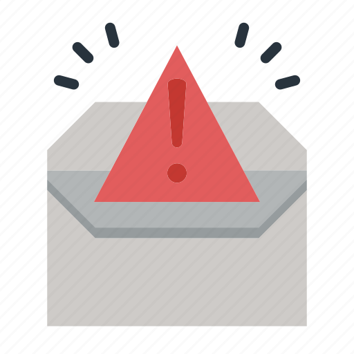 Alert, envelope, marketing, marketing icon, spam, warning icon - Download on Iconfinder